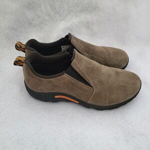 Merrell Jungle Moc Slip on Suede Shoes Sz 6 Youth Gunsmoke Brown Suede J95635